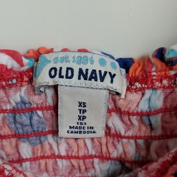 Old Navy multicolored smocked tank top - Picture 2 of 2